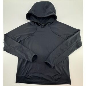 Under Armour Hoodie Mens Medium Black Pullover Athletic Training Lightweight